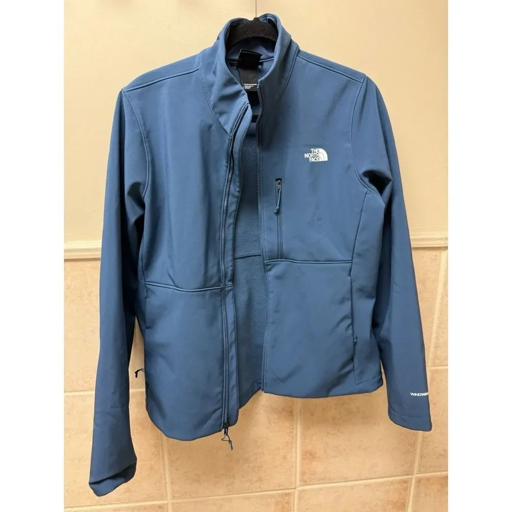 THE NORTH FACE Men's Jacket Apex Bionic 3 Windproof Midnight Petrol Blue. Sz M